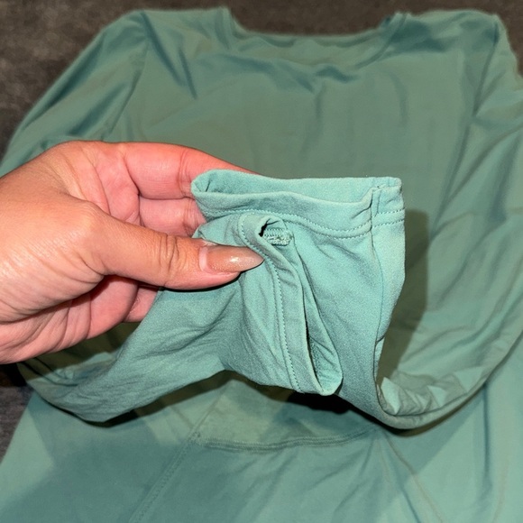 Auden Luxury Collection-NWOT Women's Long Sleeve Teal Bodysuit Size Medium - Picture 12 of 15